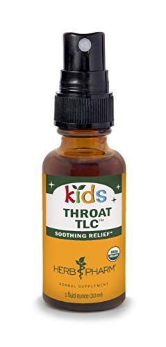 Herb Pharm Kids Certified-Organic Alcohol-Free Throat Tlc Herbal Spray, 1 Ounce #TOP22
