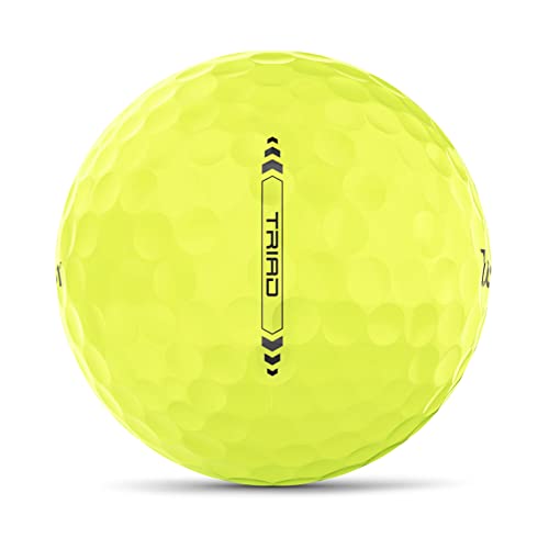 Wilson Staff Triad Golf Ball - 12 Balls, Yellow #TOP2