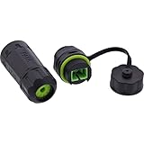 Inline LWL-Kupplung SC Simplex, kurz, IP68, wasserdicht, Outdoor Glasfaserverbinder, Singlemode, SC SC Verbindung für M20 Gehäuse, 69927E