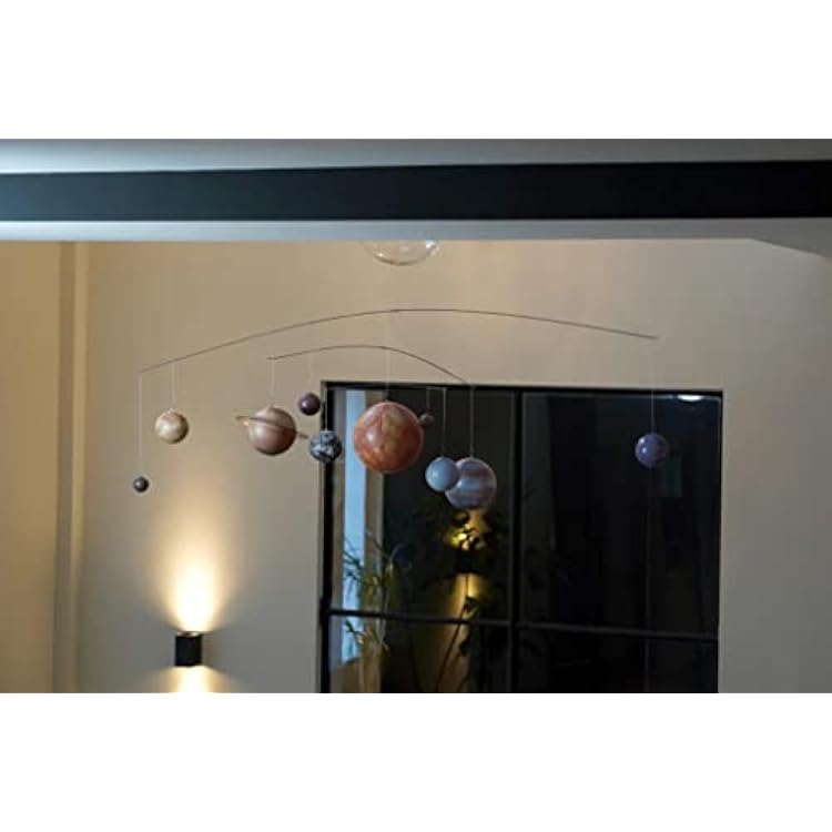 Solar System Mobile by Authentic Models, Educational Planets Model, Multicolor Space Decor for Baby, Kids, and Adults, Large Decoration for Astronomy and Science Enthusiasts, Easy to Hang and Assemble