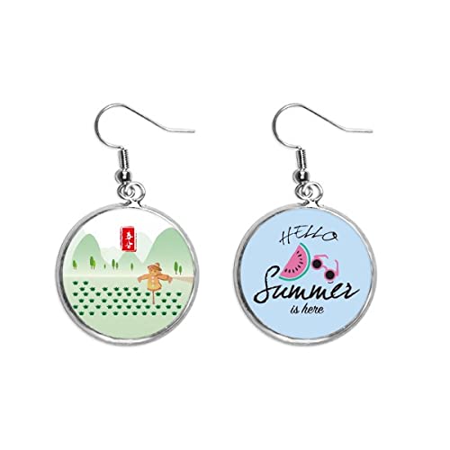 Pendientes de sandía un regalo de verano original para lóbulo