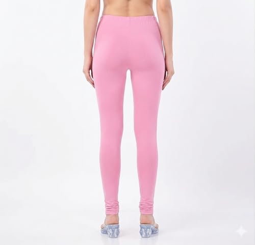 Image of Thrifty Thread Women's Cotton Full Length Leggings | Soft & Comfortable Leggings | High Waist | Regular Fit
