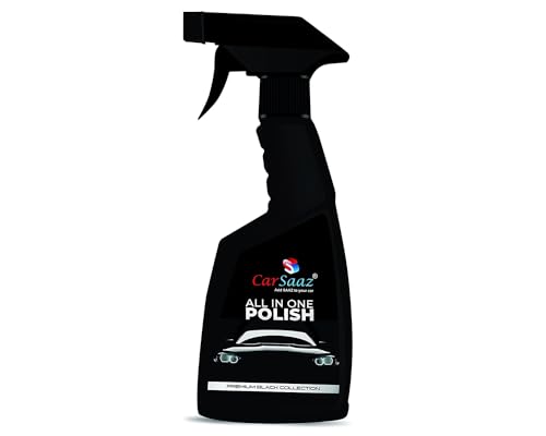 Image of CAR SAAZ All In One Polish 380 ML with Microfiber Cloth and Applicator Pad | Ultimate shine and Protection