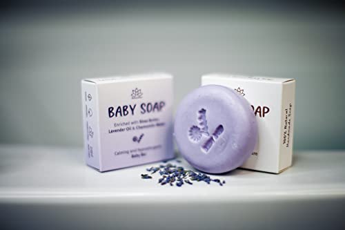 Relaxcation Baby Soap Bar With Lavender Essential Oils, Organic Chamomile Water And Shea Butter - Naturally Cold Processed In Usa #TOP5