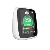 【Tecnología NDIR avanzada】 Tecnología NDIR avanzada, el instrumento de medición utiliza tecnología de sensor NDIR de alta precisión para detectar con precisión y rapidez el dióxido de carbono, y los datos de detección continuarán cambiando con el flujo de aire