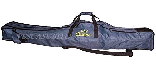 Pescasubito.com Fodero Porta canne da Pesca 2000/2 135cm Jeans Sacca Borsa Doppio surfcasting Bolognese