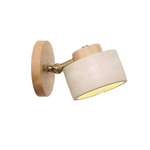 Lista de Lámparas con luz natural Top 10. 46 Lámpara de pared japonesa estilo wabi-sabi con pantalla de piedra natural,Aplique vintage retro giratoria,Luz de pared regulable para dormitorio,Iluminación para cuarto de...