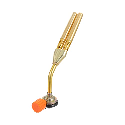 YARNOW Brûleur Double à Gaz De Soudage Et Torche Au Butane Réglable Pour Barbecue à Brasero, Portable, Compact, Usage Camping Et Plein Air,
