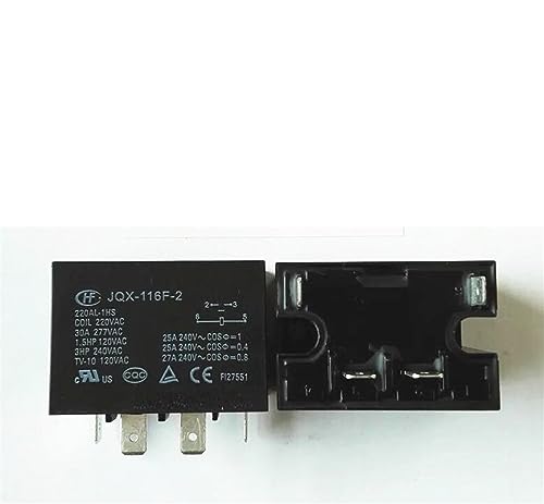 Relais 220V JQX-116F-2 220AL-1HS de puissance 30A à 4 broches pour circuits électriques