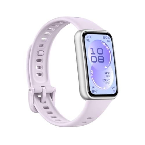 Image of HUAWEI Band 11 Fitness Tracker for Women Men, 1.62 inch AMOLED Smart Watch, Heart Rate Monitor & SpO2, HRV Smart Band, Pedometer Step Counter Watch, 5ATM Waterproof, 14 Days Battery, Purple