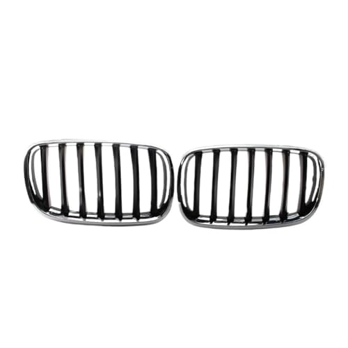 Grilles capot calandre avant noir brillant double pont pour X5 E70 X6 E71 2 pièces