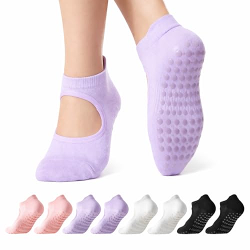 CoolMate Pilates Socks with Grips for Women, Yoga...
