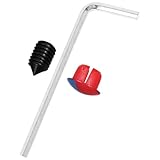 MAGICLULU Küchenarmatur Lochabdeckung aus Abs und Eisen mit Heiß und Kaltwasseranzeige für Spültischarmaturen in Küche und Bad Einfache Montage 3 Stück