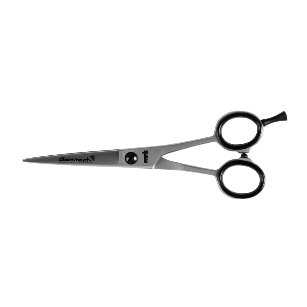 Glamtech One Hairdressing Scissor - Ergonomic Sharp Edged Hairdressers Scissors - Ideal for hairdressing, cutting and styling (6 inch)