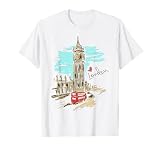 Big Ben Love London Hand Drawn Artwork Graphic T-Shirt T-Shirt