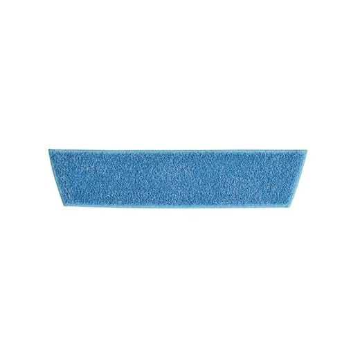 Rubbermaid Commercial Products, Standard Replacement Microfiber Pad - Use Wet or Dry/Dust Mop on Laminate/Hardwood/Tile Floors with Grout Lines - Washing Machine Safe, 18 Inch, Blue, FGQ40900BL00