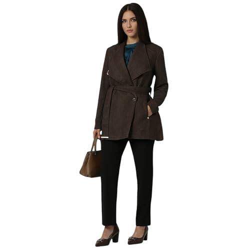 Image of Van Heusen Women's Regular Fit Casual A-line Coat, polyester blend