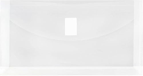 Vista 11 de JAM Paper sobres de plástico con cierre de velcro, para indexar, tamaño (5 1/2" x 7 1/2").