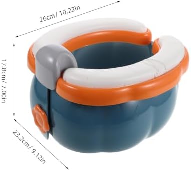 Alipis Portable Foldable Potty Seat Potty Training Seat for Travel and Home Use, Easy to Maintain Light Blue Plastic with Ergonomic Comfort and Non-Slip Design for Boys and - 1