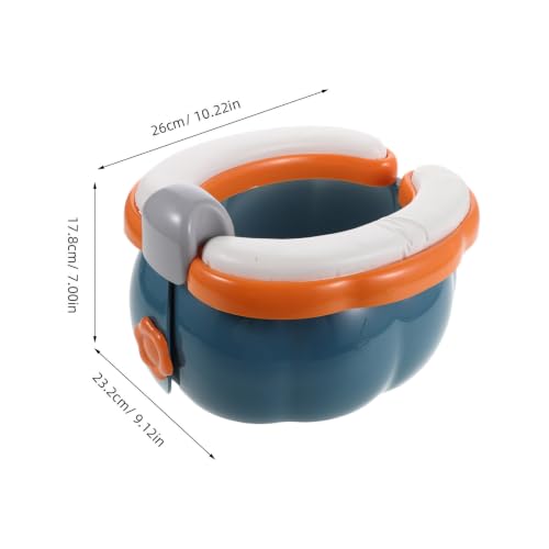 Alipis Portable Foldable Potty Seat Potty Training Seat for Travel and Home Use, Easy to Maintain Light Blue Plastic with Ergonomic Comfort and Non-Slip Design for Boys and