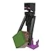 Mattel Minecraft Diamond Level Enderman Action Figure & Die-Cast Accessories, Collectible Toy Inspired by Video Game, 5.5 inch