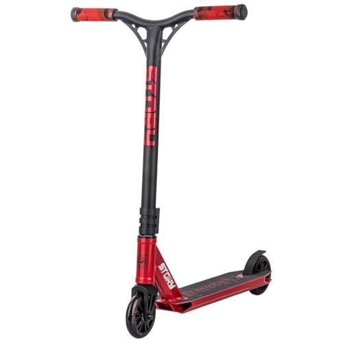 Story Stunt Scooter Beast | Rodamientos ABEC-9 de alto rendimiento | Manillar de 360° para Freestyle | Aleación de aluminio 6061 duradera (rojo)