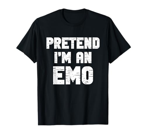 Halloween Pretend I'm an Emo Costume Funny Lazy Adult Kids T-Shirt