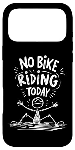 No Bike Ride Today �y�����T�C�N�����O���[���A �o�C�J�[�T�C�N���X�g���� �X�}�z�P�[�X iPhone 17 Pro Max �p