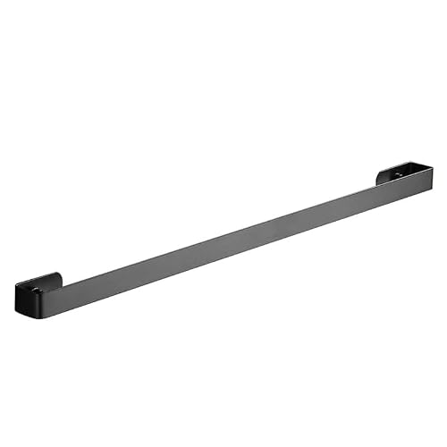 Towel Rail Stainless Steel Wall Mounted Toilet Towel Rack Holder Bath Bar Hanger Shelf Organizer(Bk 50cm)