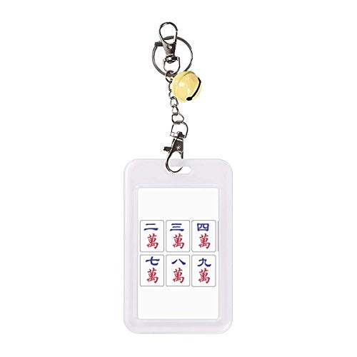 Insigne de jeu de mahjong chinois jaune avec cloche traditionnelle pour collectionneurs