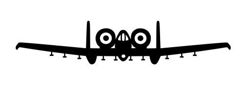 Slap-Art A10 Thunderbolt II Plane Warthog Vinyl Decal Sticker