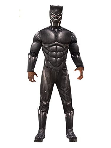 Rubies Official Avengers Black Panther, Deluxe Adult Mens Costume - Size X-Large Halloween