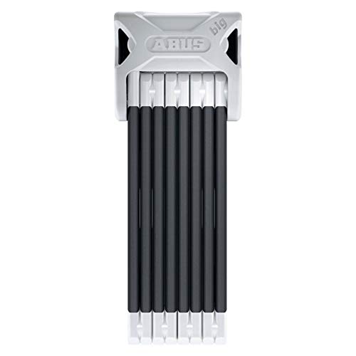 ABUS Bordo Big 6000 120, 4 Feet, White, with Lock Holder SH, Folding Bike Lock