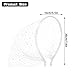 AEDOVE White Mesh Veil Fascinator Headband 1920s Headpiece for Women, White Funeral Veil with Rhinestones, for Tea Party, Church, Cocktail Party, Birthdays for Girls Women Costume Accessories