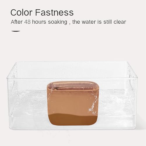 Image of Fits for Evelyne Bag Insert Organizer For Hermes(23,Gold) | Premium Silk Material,Smooth Touch,Lightweight,zipper,protect from scratches & stains,multiple pockets,keychain,waterproof