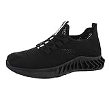 Ital Design Damenschuhe Freizeitschuhe Sneakers Low, TA-19-, Synthetik, Schwarz, Gr. 38