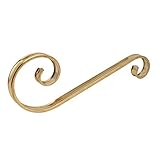 New Lon0167 400mmx150mm 304 Featured Stainless Steel S reliable efficacy Shaped Gate Fence Scroll Baluster Gold Tone(id:d72 b7 5b 8b5)