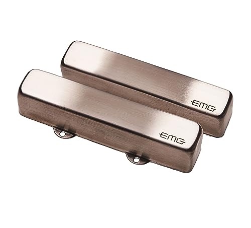 EMG Robert Trujillo Riptide J Bass Guitar Pickup Set, Brushed Chrome (7114.00)