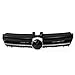 JOM 5G0853653RME Kühlergrill Kühlergitter für Golf 7 schwarz glanz mit Chromleiste R Look mit Aussparung für das Emblem
