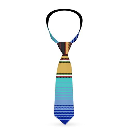 Cravate rayures verticales or et bleu pour vos soirées et mariages - 3