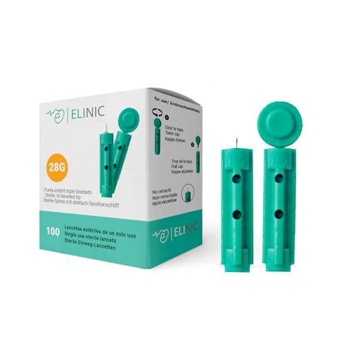 Lancetas Estériles Universales 28G Elinic© (100)