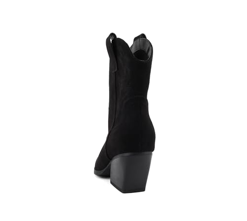 Image of Soda inchBLAZING inch ~ Women Western Bootie Pointe Toe with Low Heel (Wide Fit Available)