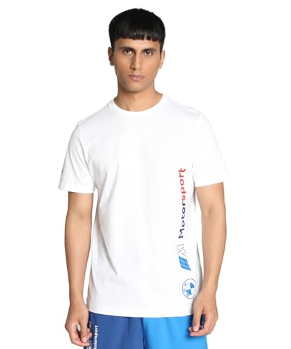 Puma Camiseta de ajuste regular para hombre, blanco, 38