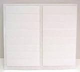 FastCap Adhesive Cover Caps Castle Cap PVC White (1 Sheet 16 Caps)