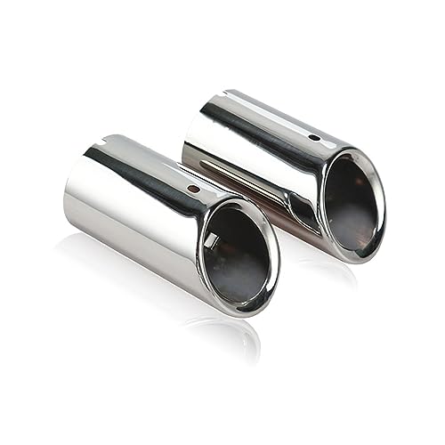 Tubo de escape para coche en acero cromado inoxidable para Audi A4 B8 Q5 kit de 2 unidades