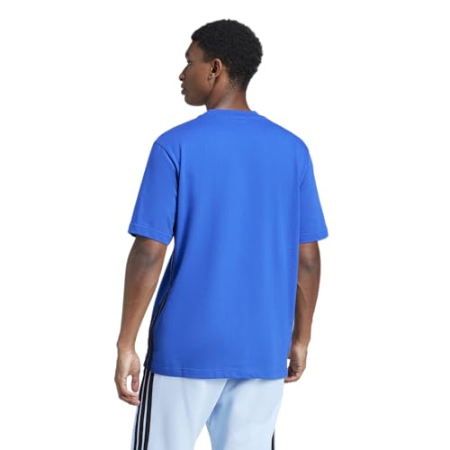 adidas Herren Essential Three Stripes Single Jersey Shirt, Team royal Blue/Black, M – Ansicht 2