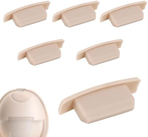 6pcs Breast Pump Spout Cap for Eufy E10/E20/S1/S1 Pro, Silicone Wearable Breast Pump Spout Cover Replacement Parts Avoid Dust and Top Leakage