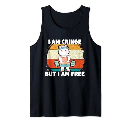Propriétaire de chat I'm Cringe But I'm Free Feline Lover Débardeur