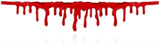 AKH® Kids Halloween Bloody Neck Choker | One size | Horrible Bloody Scar Necklace Dripping Red Blood Droplets Choker for Vampire Halloween Party Fancy Dress Horror Scary Creepy Gothic Accessory