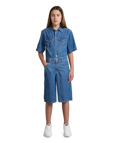 G-STAR Bermuda Playsuit Ss de niña mono corto elegante de punto suave para verano